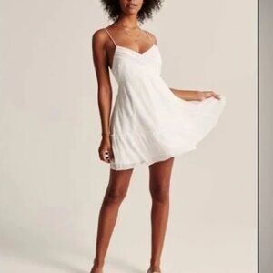 Abercrombie lace up swing dress